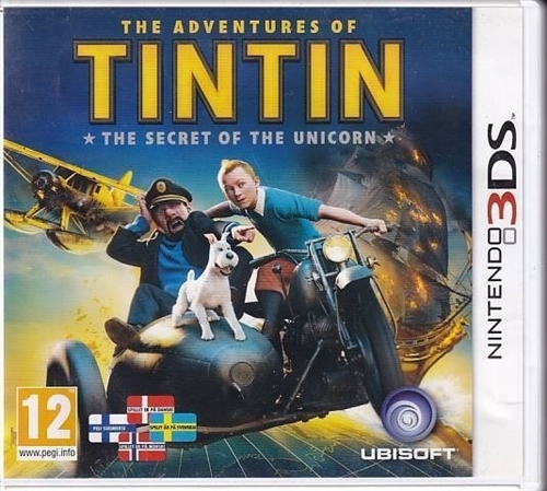 The Adventures of Tintin the Secret of the Unicorn - Nintendo 3DS - (A Grade) (Genbrug)